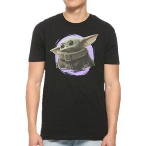 Star Wars Fith Sun Men's The Mandalorian The Child‎ Portrait T-shirt Size Large